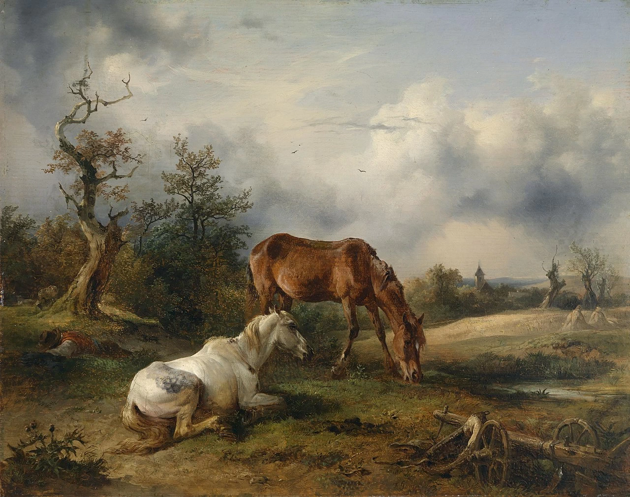 Cavalli al pascolo